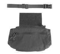 Chauffe-Mains Tactique Multifonction avec Pochette de Rangement Zippée À l'avant - Idéal pour Les Activités de Plein Air, L'utilisation Tactique et Le Froid(Gray)