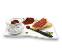 Chauffe Nduja en terre cuite De Luca + Nduja Di Spilinga Réserve Premium de Porino Budello de 400 g + Bougie 100 % italienne Made In Calabre