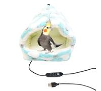 Chauffe-Oiseau Pour Cage | Lit En Forme De Hamac Et Caverne En Peluche - Jouet En Forme De Hamac Accrochable Sur Cage,Pour Inséparable Conure Canari Lapin Cochon d'Inde Chinchilla Perruche Calopsitte