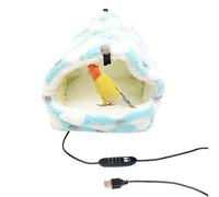 Chauffe-Oiseau pour Cage,Nid Caverne en Peluche - Abri Petits Animaux Couchage en Peluche - pour Inséparable Conure Lapin Cochon d'Inde Chinchilla Perruche Calopsitte