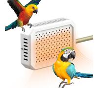 Chauffe-oiseaux en métal 13 x 9 x 3 cm | Chauffage thermostatique pour poussins | Lampe de chaleur de nidification et de repos pour amphibiens, ara, perruche, lézard, poulet de Guinée