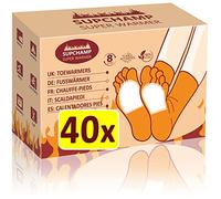 Chauffe-Orteils Jetables - 40 Paires de Chauffe-Pieds Autocollants, Jusqu’à 8 Heures de Chaleur, Patchs Chauffants pour Chaussures & Bottes, Activation à l’Air, Homme & Femme