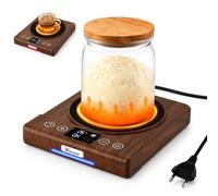 Chauffe-pâte à levre 2 en 1 comme chauffe-café, plaque chauffante pour pâte à levre avec thermostat et minuterie 24 h, plaque chauffante pour pâtes sure avec écran tactile, accessoires pour la cuisson