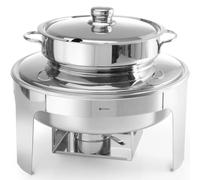 Chauffe-pâtes et soupe en forme de bougie, acier poli, 10 litres