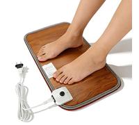 Chauffe Pied Électrique, chauffe pieds chauffant électrique Tapis Chauffant Pieds Température Réglable, Panneau Chauffant D'hiver Electrique Interrupteur à Pied Traitements pour Bureau à Domicile(EU)