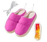 Chauffe-Pieds à Chargement USB, Chaussons Chauffants Électriques, Chauffe-Pieds USB pour Femmes, Pantoufles à Chauffage Rapide pour Hommes et Femmes, Cadeaux d'hiver Bed Buddy