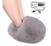 Chauffe-pieds chauffant, chauffe-pieds électrique | Pantoufles chauffantes réglables à 3 vitesses | Enveloppe thermique amovible et lavable, chauffe-pieds pour lit et sous le bureau