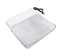 Chauffe-pieds chauffant électrique, chauffe-pieds ultra doux double face, coussin chauffant rapide, tapis chauffant USB pour hommes et femmes 11,4x11,4x1,0 pouces