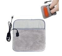 Chauffe Pieds Chauffant électrique USB, Chauffe Pied Electrique Bureau 30℃-55℃ Température Réglables, 2-10h Minuteries Intelligente Lavable En Machine Pour Les Pieds,Le Dos Et Tout Le Corps