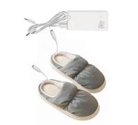 Chauffe-pieds chauffants - Chaussons chauffants électriques | Chauffe-pieds USB pour femme - Chaussons à chauffage rapide pour homme et femme - Cadeau d'hiver pour Bed Buddy
