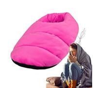 Chauffe-pieds chauffants confortables - Chaussons chauffants lavables | Coussinets chauffants USB pour les pieds sous le bureau et pour une utilisation en hiver - Chaussons chauffants lavables et