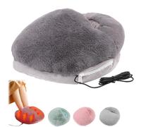 Chauffe Pieds, Chauffe Pieds Chauffant Électrique, Lavable Et Durable, Confort Moelleux, 3 Niveaux Température Réglables Câble 1,5 M Réchauffe Pieds Maison Bureau Hiver (Gris)