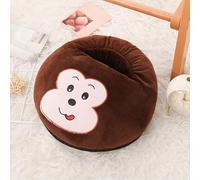 Chauffe-Pieds, Chausson Chauffant, Chauffe Pieds Chauffant Électrique, Chaufferette Pieds, Chauffage Électrique des Pieds avec 3 Température et 3 Minuterie, Bouillotte Pied Lavable en Machine (Singe)