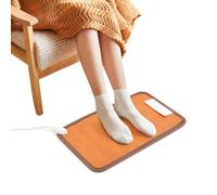 Chauffe-pieds électrique avec 2 niveaux de chaleur, 50 W | Tapis de sol chauffant 220 V avec télécommande pour la maison, le bureau et les sols froids, 30 x 50 cm