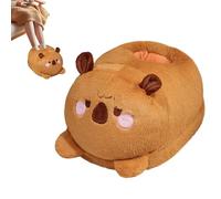 Chauffe-Pieds Électrique | Chauffe-Pieds Doux En Forme D Animal Pour Sous Bureau,Chaussons Chauffants pour Temps Froid, Idéal pour et Adultes à la Maison, en Voyage, au Lit ou sur le Canapé et dans le