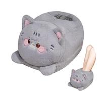 Chauffe-Pieds Électrique, Chausson Chauffant Électrique en Peluche Douce, Chaussons Chauffants pour Temps Froid, Idéal pour et Adultes à la Maison, en Voyage, au Lit ou sur le Canapé et dans le