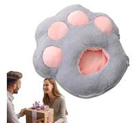 Chauffe-pieds électrique - Coussin chauffant USB pour pattes de chat | Chaussures chaudes d'hiver en peluche douce et mignonnes pour le bureau, les bureaux, la maison et la chambre à coucher