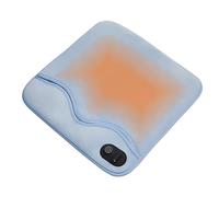 Chauffe-pieds électrique en graphène Coussin chauffant double face sous le bureau 15,7 x 15,7 pouces Coussin chauffant multifonctionnel doux et lavable pour coussin de main 3