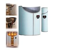 Chauffe-pieds Électrique Pliable Et Portable Avec Couverture Douce Intégrée, 8 Vitesses De Chauffe, Chauffage Rapide En 5 Secondes, Idéal For Le Bureau Ou La Maison.(Blue)
