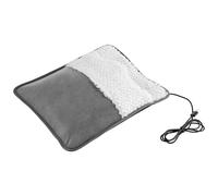Chauffe-pieds électrique portable avec prise USB, coussin chauffant à température constante, housse lavable, thermostatique (gris)