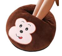 Chauffe-pieds électrique USB, motif dessin animé, chaussons antidérapants