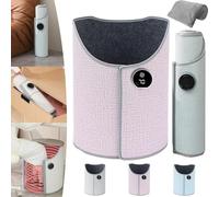 Chauffe pieds et jambières pliables à placer sous le bureau Chauffe-jambes à placer sous le bureau Avec couverture douce Chauffage surround à 360°(Pink)