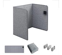 Chauffe-pieds pliable, chauffage d'appoint portable pour la maison et le bureau, électrique 200 W avec protection contre la surchauffe et le basculement, minuterie