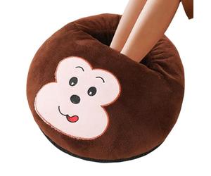 Chauffe-pieds USB, chauffe-pieds électrique,Pantoufles chauffe-pieds électriques de dessin animé - Chauffage antidérapant sous le bureau, machine de chauffage des pieds pour le bureau, le lit et la ma