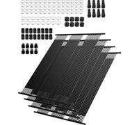 Chauffe-piscine solaire VEVOR, 1235x3100mm HDPE panneau solaire (set de 4), avec accessoires complets, panneau solaire de piscine, augmente la température de l'eau, piscine hors-sol & enterrée