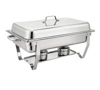 Chauffe-plat - 11 l - Récipient de maintien au chaud - Bain-Marie Buffet Party - 2 récipients à combustible - Plaque de maintien au chaud