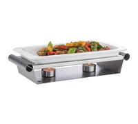 Chauffe-plat, 2 bougies, (L)340 x (P)130 x (H)60 mm