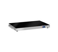 Royal Catering Chauffe-Plat Réchaud Électrique Professionnel Plaque Chauffante De Maintien en Température RCIC-230W (240 W, 60-105 °C, 62 x 35 cm, Boitier INOX, Plaque Verre Trempé)