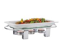 Chauffe-plat, 3 bougies, (L)340 x (P)180 x (H)60 mm