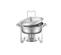 Chauffe-Plat 4,7L Réchaud En Acier Inoxydable Durable Et Facile à Nettoyer 2 Pièces