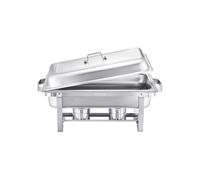 Chauffe-Plat 7,5L Avec 2 Bacs Pleine Taille En Acier Inoxydable Couvercle 2 Pièces