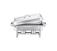 Chauffe-Plat 7,5L Rectangulaire En Acier Inoxydable Servant Au Moins 8 Personnes