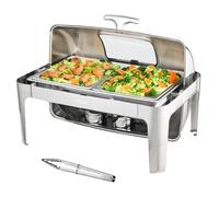 Chauffe-Plat Buffet - Vevor - 8,5 L Chauffant À Combustible Avec Couvercle En Verre