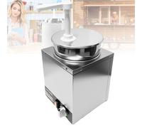 Chauffe-plat électrique avec pompe, température réglable pour sauces chaudes, idéal pour une utilisation commerciale dans la préparation de desserts et collations