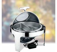 Chauffe-plat électrique en acier inoxydable, 6 litres, pour les fêtes et événements