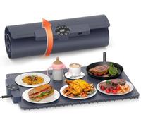 Chauffe Plat Électrique Noir pour Assiettes Vendos85