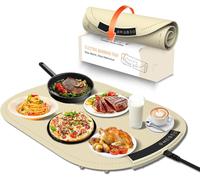 Chauffe Plat Électrique pour Assiettes - Blanc Cassé Vendos85