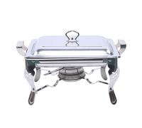 Chauffe-plat en acier inoxydable - Pour hôtel, restauration, buffet ou fête - Rectangulaire - 6 l