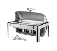Chauffe-Plat-VEVOR-8,5 L-Buffet Chauffant Rectangulaire-Réchaud en Acier Inoxydable-avec Couvercle Rabattable