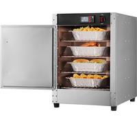 Chauffe-plats à 4 niveaux - Armoire chauffante pour snacks avec bac à eau - Chauffe-plats à porte unique - Parfait pour la gastronomie et les traiteurs