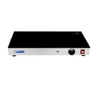 Royal Catering Chauffe-plats Electrique avec Surface en Verre RCHP-500G (260W, température réglable 30-85 °C, avec poignées de transport, inox et verre trempé, 53x32,5cm)
