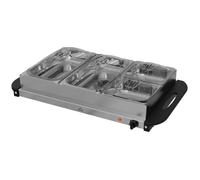 Chauffe-plats Buffet 6.8L Inox 300W, Thermostat Réglable - Idéal Fêtes Et Repas En Famille, Maintien Au Chaud Efficace