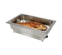 Chauffe-Plats Électrique 13.5 L, Buffet Chauffant en Inox 600 W