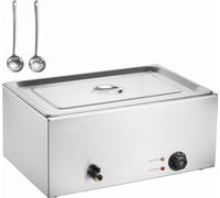 Chauffe-plats électrique commercial - 1x18L - Chauffe-buffet pour la gastronomie - plan de travail de haute qualité