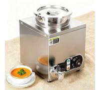 Chauffe-Plats Électrique Professionnel en Acier Inoxydable, Chauffe-Sauces 4 L, avec Protection Anti-Ébullition À Sec, Adapté Aux Buffets Et Restaurants Singlehead