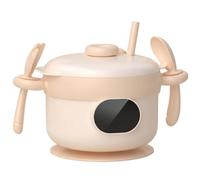 Chauffe-plats pour bébé, bols intelligents rechargeables avec doublure en acier inoxydable, chauffe-plats portable à 3 températures avec cuillère, paille et fourchette pour la maison et l'extérieur